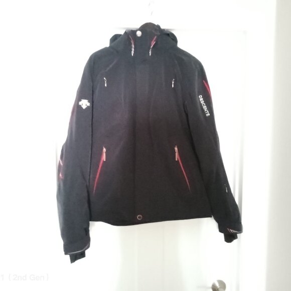 Men's Descente Ski Jacket Size Medium Black - Picture 2 of 14